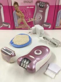 براونز 2 في 1 ماكينة حلاقة قابلة للغسل لنزع الشعر  Browns Épilateur Rasoir Lavable 2en1 Bs-2068