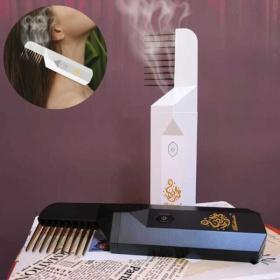 مبخرة الكترونية مع أمشاط للشعر     Brûleur d’encens électronique avec peignes à cheveux – Ramadan Bukhoon