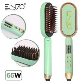 فرشاة تمليس كهربائية احترافية من السيراميك من إنزو  ENZO PROFESSIONAL Brosse Lissante Electrique Professional En Céramique
